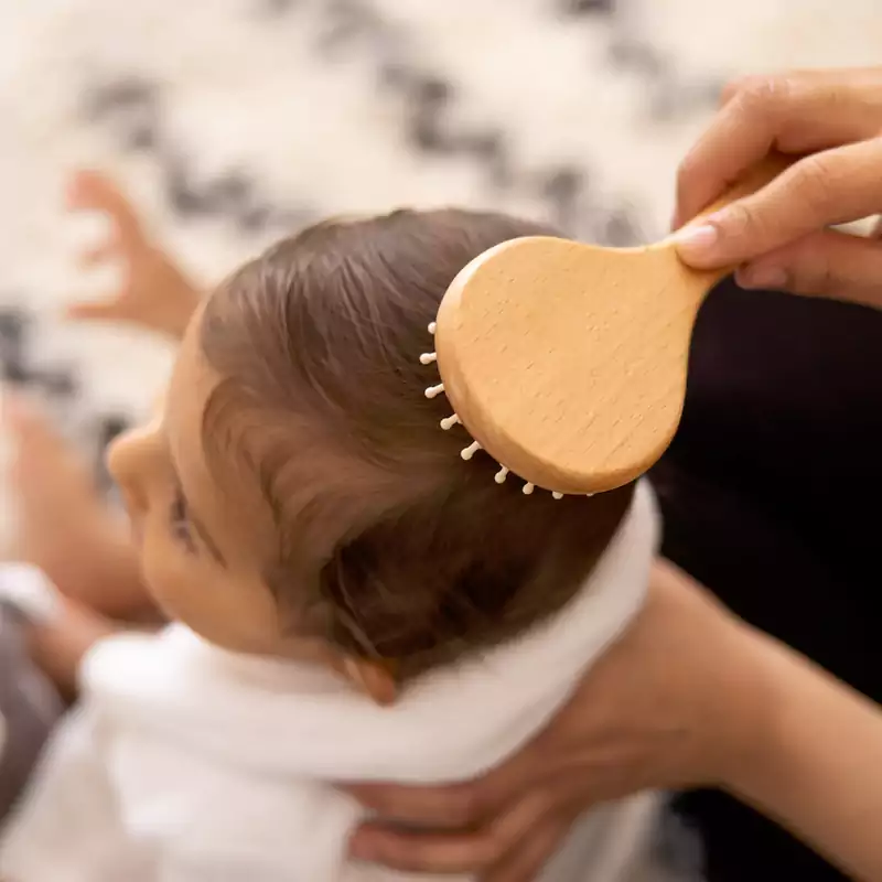 Är baby träborsten säker och pålitlig