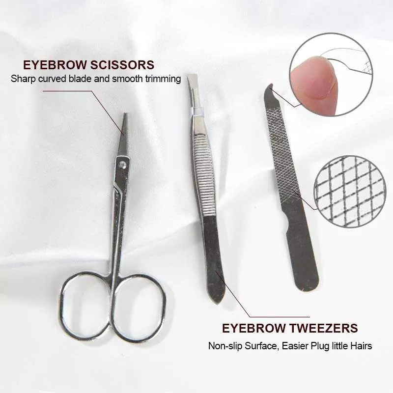 6st Manicure & Pedicure Set kit rostfritt nagelverktyg